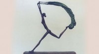 Donna al vento '01 bronzo h cm72