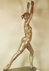 Ballerina grande '80 bronzo h cm185