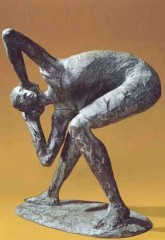 Figura piegata '84 bronzo