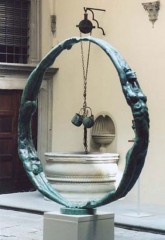 Grande scultura "La vita" '88 bronzo diam.210