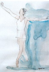 Ballerina che cammina '82 cm25x35