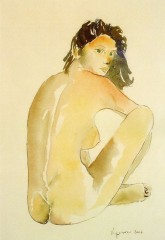 Donna seduta girata '66 cm20x30